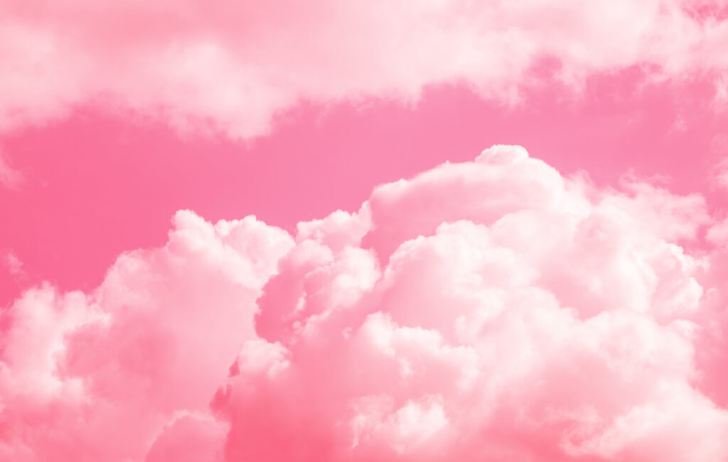 Pink clouds represent the pink cloud syndrome, which is a state of mind in which a person feels elation and joy after detoxing from additive drugs.