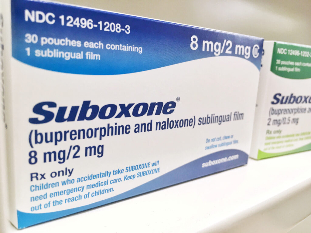 A prescription box of Suboxone on a shelf begs the question as to whether or not you can overdose on Suboxone.