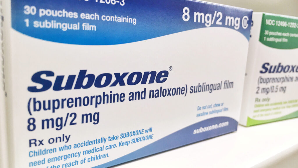 A prescription box of Suboxone on a shelf begs the question as to whether or not you can overdose on Suboxone.